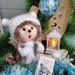 Игрушка вязаный Ёжик , мягкая игрушка ручной работы
