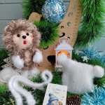 Игрушка вязаный Ёжик , мягкая игрушка ручной работы