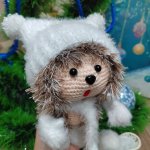 Игрушка вязаный Ёжик , мягкая игрушка ручной работы