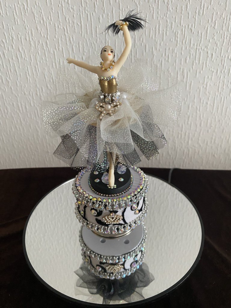 Набор новогодних украшений с танцующей балериной