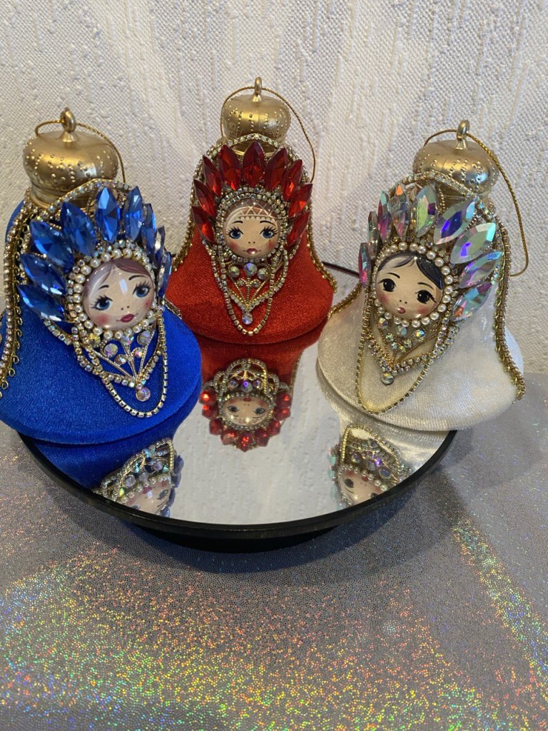 Новогодняя игрушка Матрешка