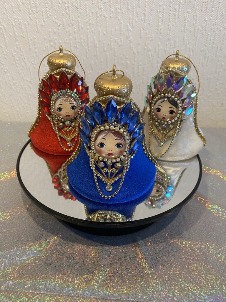 Новогодняя игрушка Матрешка