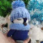 Игрушка пингвины, Новогодние игрушки, Набор игрушек