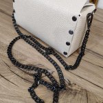 Сумка-коробочка из натуральной кожи