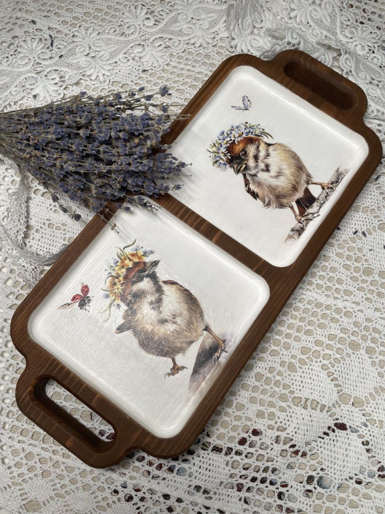 Деревянный поднос