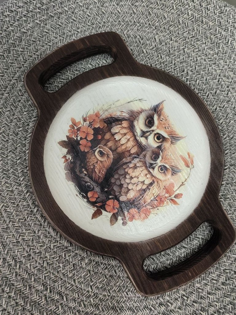 Круглый поднос для подачи