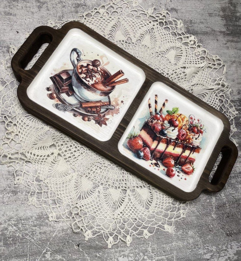 Деревянный поднос