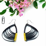 Серьги полукольца квиллинг.