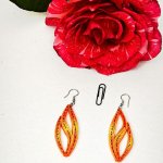 Серьги квиллинг — графика