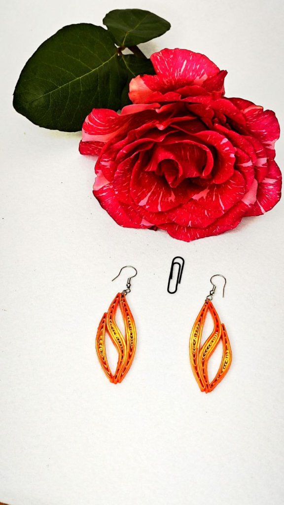 Серьги квиллинг — графика