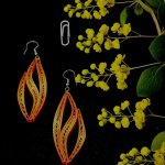 Серьги квиллинг — графика
