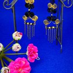 Ажурный комплект украшений квиллинг.