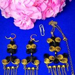 Ажурный комплект украшений квиллинг.