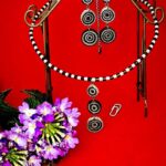 Комплект украшений квиллинг.