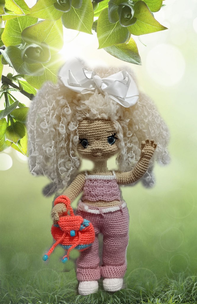 Кукла вязаная Лёлечка