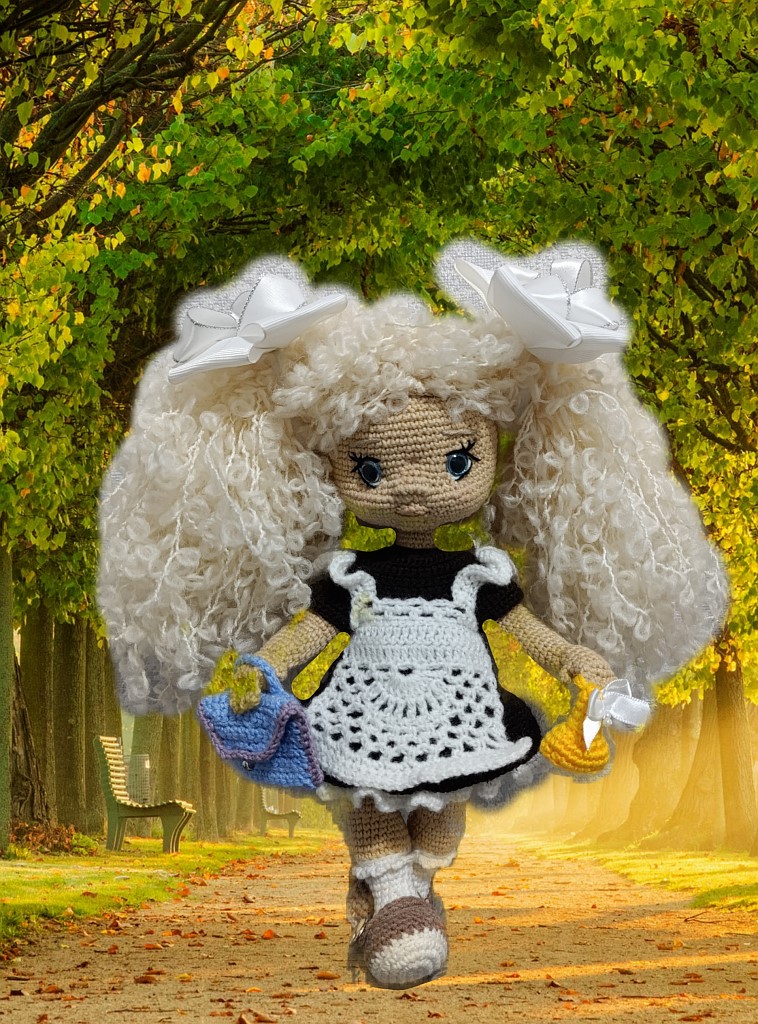 Школьница Кукла ручной работы