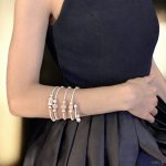 Многорядный браслет из розового кварца и жемчуга