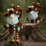 Лысый гном, 1шт, интерьерная игрушка