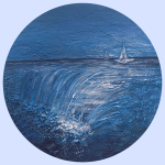 Текстурная картина Затерянный водопад