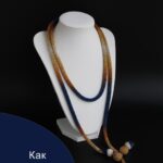 Длинное украшение на шею, колье трансформер из бисера, бижутерия женская