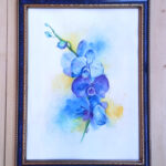 Акварельная картина «Орхидея»