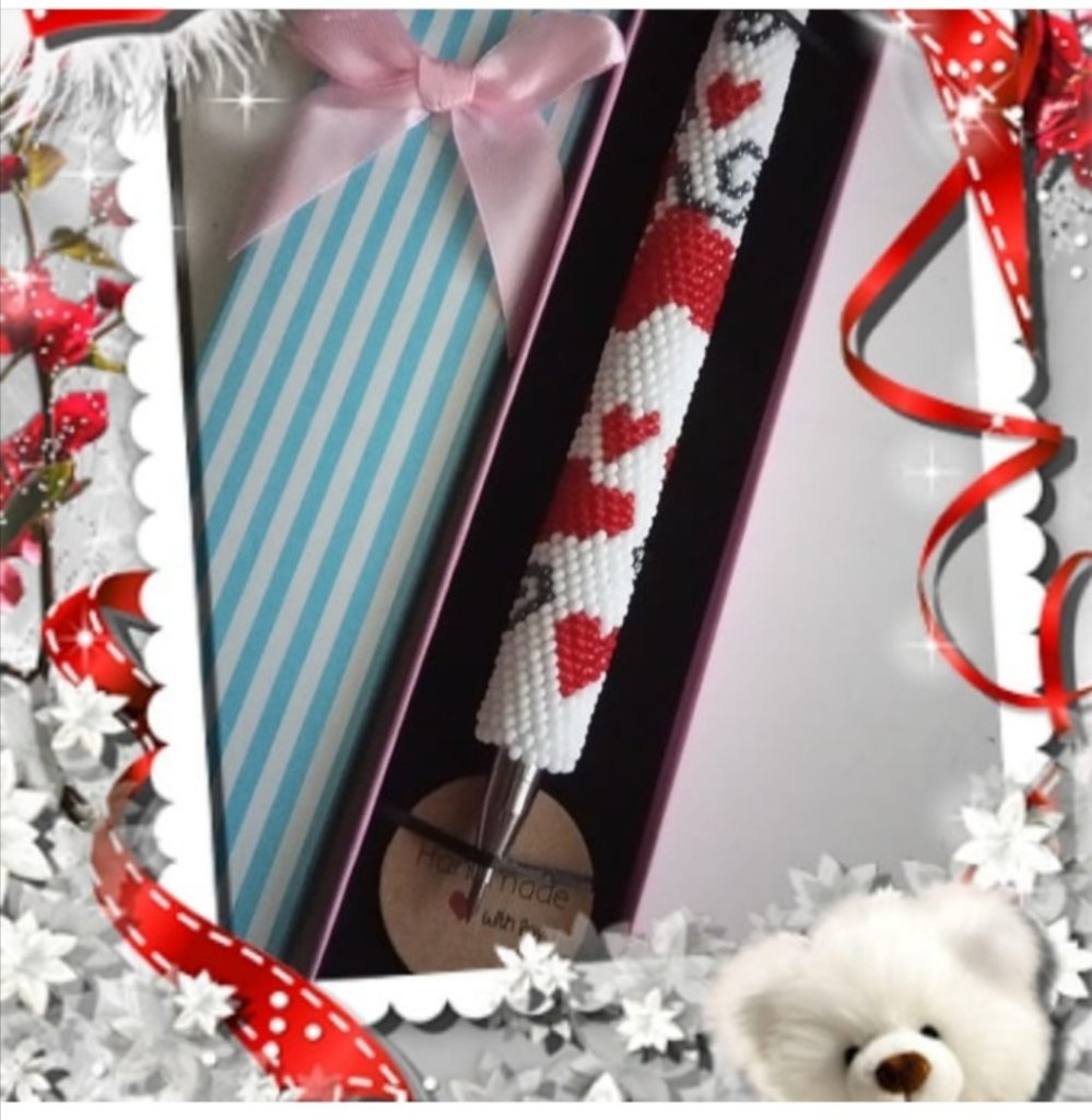 Ручка из бисера