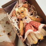 Тедди мишка Маффин Collection Dessert with coffee