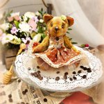 Тедди мишка Маффин Collection Dessert with coffee