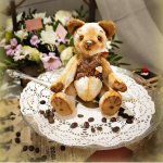 Тедди мишка Пудинг Collection desert with coffee