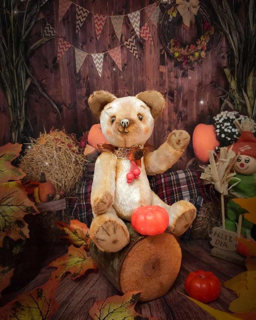 Тедди мишка Пудинг Collection desert with coffee