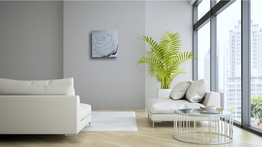 Текстурная картина Строгая роза