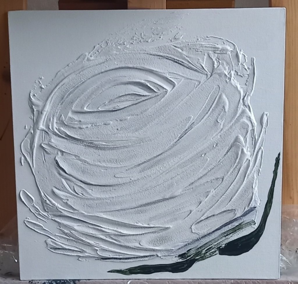 Текстурная картина Строгая роза