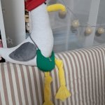 Чайка мягкая игрушка ручной работы