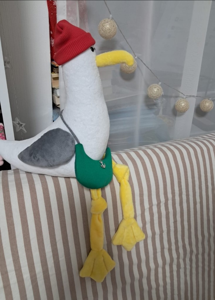 Чайка мягкая игрушка ручной работы