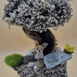 Вязаная миниатюрная игрушка чихуахуа Печенька