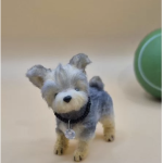 Вязаная миниатюрная игрушка йорк Йорик