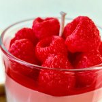 Интерьерная свеча,,Малиновый десерт «