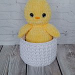 Вязаный цыпленок ручной работы