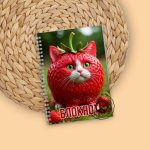 Блокнот в клетку с итальянскими мемами