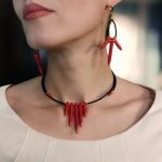 КОМПЛЕКТ из красного коралла