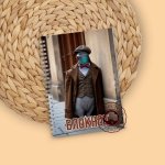 Блокнот в клетку с итальянскими мемами