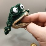 Кошелёк Лягушка со счастливой монеткой