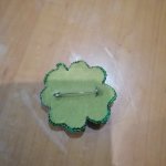 Брошь четырехлистник