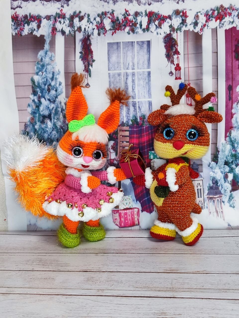 Новогодний Оленёнок в сапожке