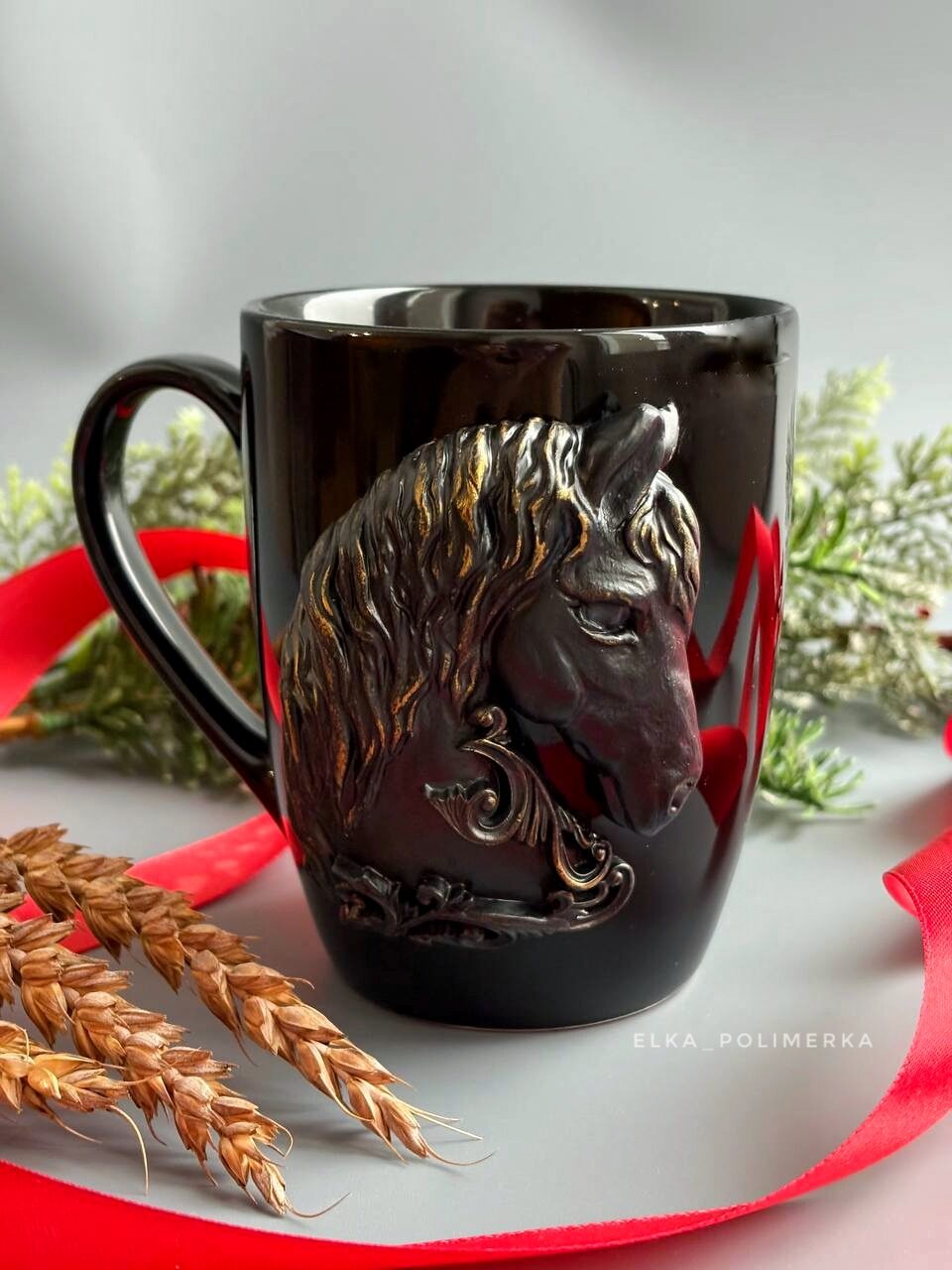 Кружка с лошадью