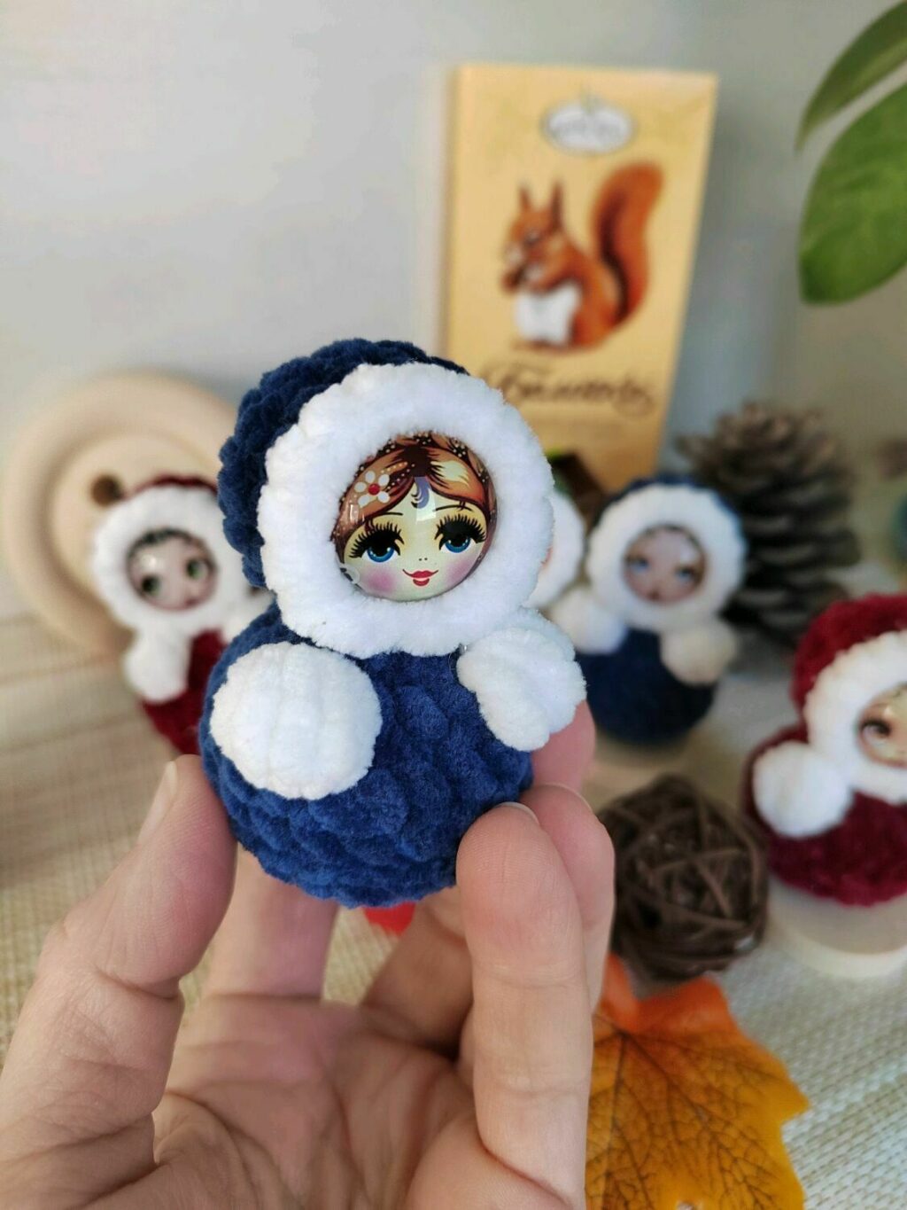 Елочные игрушки,куклы неваляшки,Новогоднее укарашение