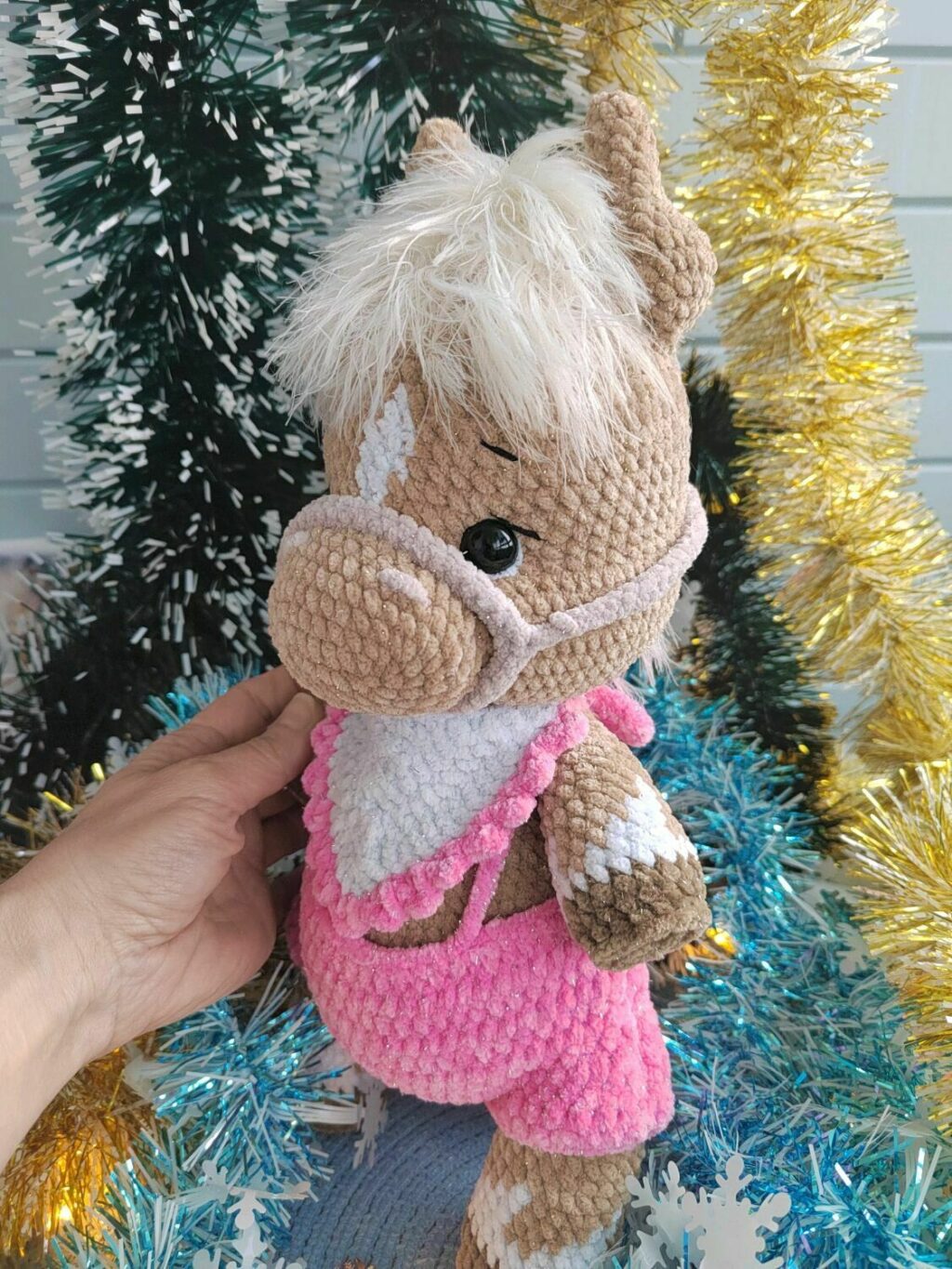 Лошадка плюшевая игрушка Символ года