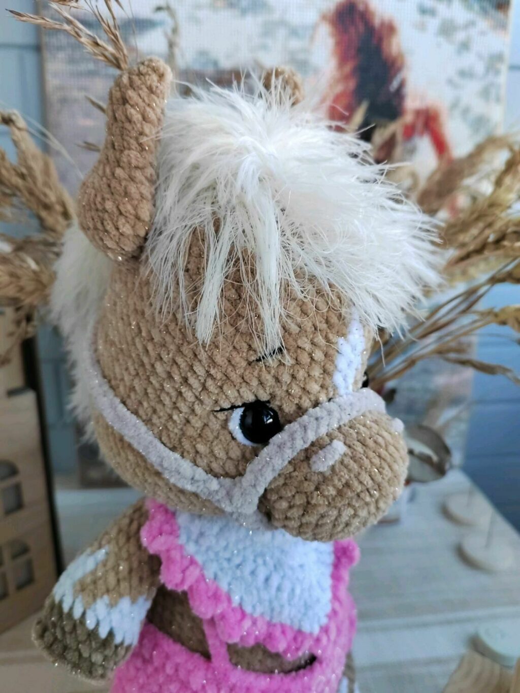 Лошадка плюшевая игрушка Символ года