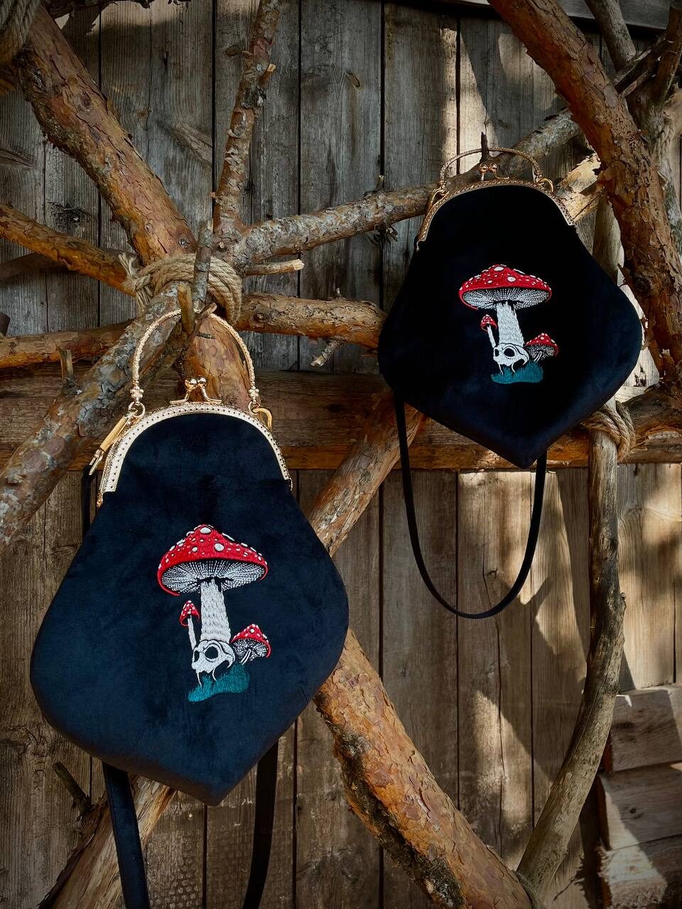 Сумка с фермуаром «Мухомор»