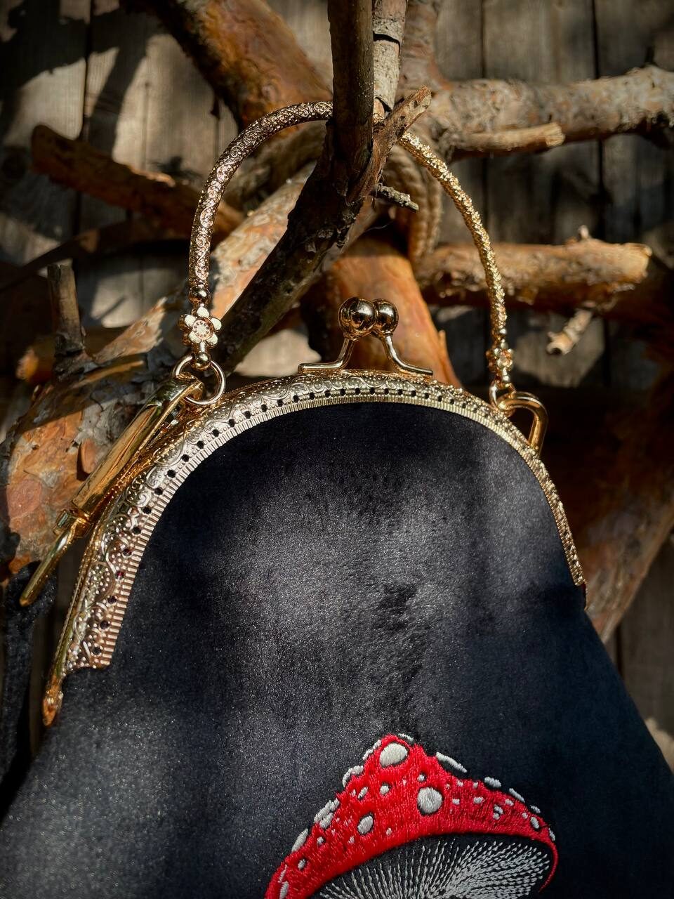 Сумка с фермуаром «Мухомор»